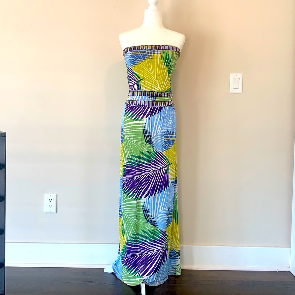 BCBGMAXARIA Strapless Maxi Dress